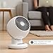 IRIS USA WOOZOO Desk Fan, Oscillating Table Air Circulator, 3 Speeds, 46ft Max Air Distance, 112° Adjustable Tilt, 35db Low Noise Motor, Small Fan for Bedroom, Office, Dorm, White