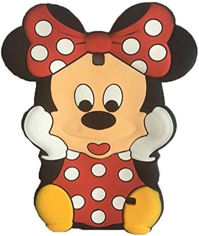 Galaxy Tab 3 Case Galaxy Tab 3 Minnie Silicone Case,Bat King 3D Cute Cartoon Mouse Minnie Soft Silicon Gel Rubber Case Cover Skin for Samsung Galaxy Tab 3 T210/211/P3200/P3210(Pink Minnie)