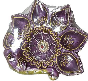 SHIKORA Handmade Traditional Clay Mitti Diya/Terracotta diyas Candles for Diwali Navratri Pooja and Diwali Decoration Lights Gift Hathi Diya- 5 diyas in a Plate