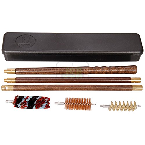GunTuff Shotgun Barrel Wood Cleaning Kit 20g 20 Gauge Bore Rods Brushes Pull Through Mop - Made In Italy