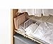 Dreamcolor Metal Closet Shelf Organizer Set of 3Wire Design Closet Shelf Dividers for Wooden Shelving