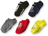 Disney Boys' Cars 5 Pack No Show Socks