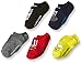 Disney Little Boys' Cars 5 Pack No Show Socks, Assorted Bright, 6-8.5