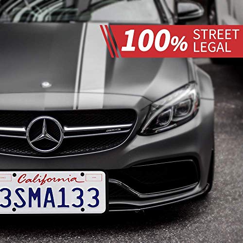 Aujen Silicone License Plate Frame, 2 PCS License Plate Holder, Universal American Auto Black License Plate Frame Rust-Proof, Rattle-Proof, Weather-Proof - Thumbnail 6
