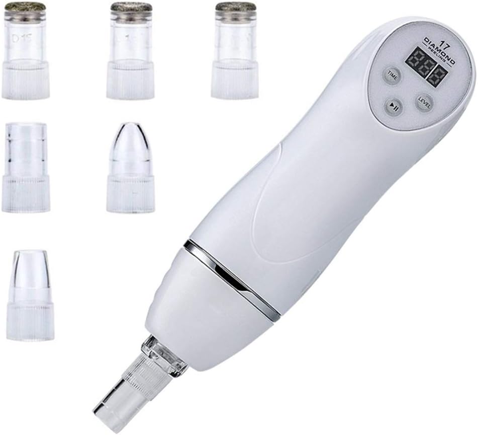 Blackhead Remover Diamond Microdermabrasion Dermabrasion Machine Pore Blackhead Vacuum Suction Blackhead Remover Acne Exfoliating Electric Beauty Device with Suction Head Face Skin Care