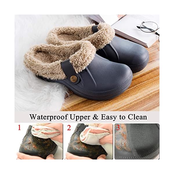 fur lined clogs women's