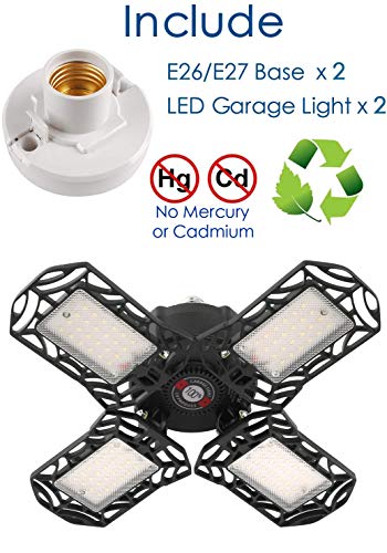 6 2+Pack+Garage+Lights+120W+Multi+Position