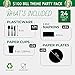 BLUE PANDA - 144 Piece Money Birthday Party Decorations for Supplies, Paper Plates, Napkins, Cups, & Cutlery Tableware Set, Hundred Dollar Bill Novelty (24 Guests)