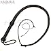 Ardour Crafts 3 Feet Long 08 Plait Genuine Leather Bull Whip Heavy Duty Bullwhip Black Leather