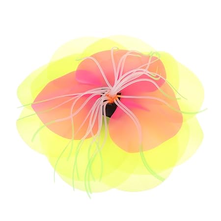 Biniwa Aquarium-Pflanze, Fluoreszierende Blume, Dekoration für Aquarien, bunt