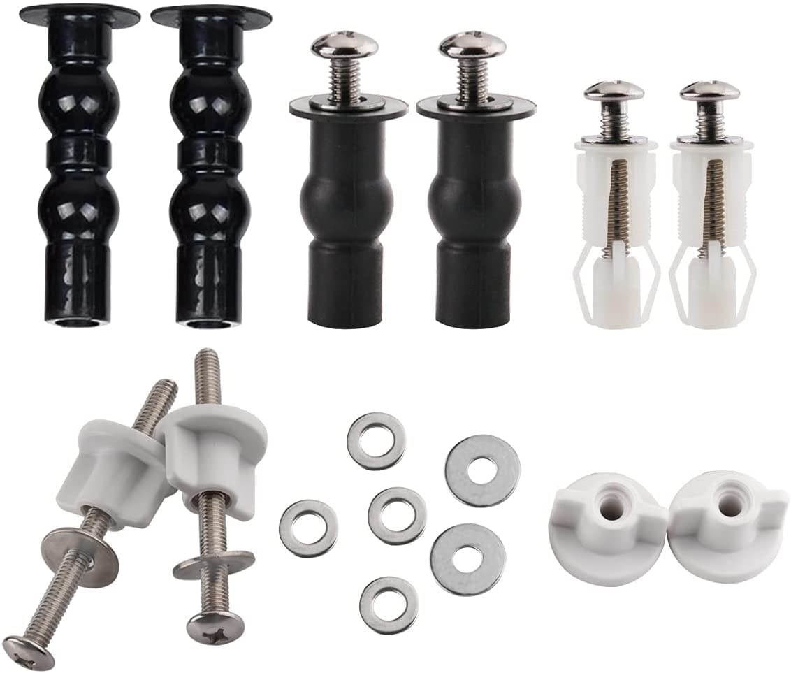 CENPEK Toilet Seat Screws-Fixing Screwbolts Tightening Kit Hinge, Expansion Screw Hardware Fix Accessories, Used for Securing The Toilet Seat Onto The Toilet Bowl