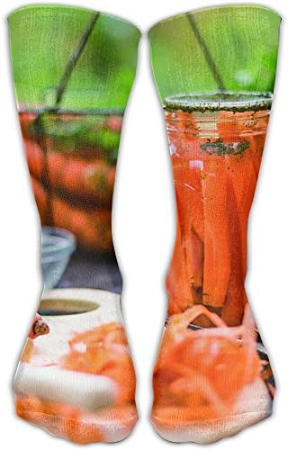 Nutrition Carrots Unisex Novelty Fashion Funny Cute Crazy Cotton Crew Socks