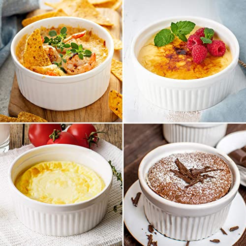 Artestia OZ Ramekin Oven Safe, 12PCS Creme Brulee Ramekins for