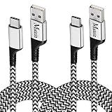 USB Type C Cable, 10FT 2Pack Long Samsung S10 Charger Cable,Durable Braided USB C to A Cable,Fast Charging C Cord for Samsung Galaxy S8 S9 S10 Plus Note 8 9,LG G7 G6 V30,Google Pixel 3XL, Moto Z3