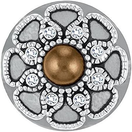Ginger Snaps BROWN LA PEARLA SN31-06 Interchangeable Jewelry Snap Accessory