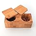 Bamboo Salt & Pepper Box - 100% Natural Wood by Simply Natural Bliss that is Environmentally Friendly - 2 Pot Box for Salt or Spices