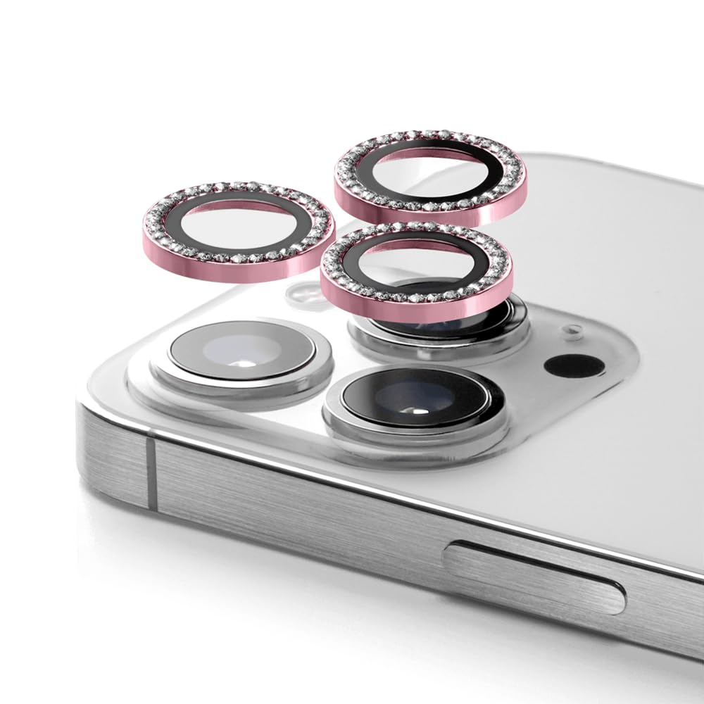 CASETiFY Camera Lens Gem [Easy Application] for iPhone 16 Pro/iPhone 16 Pro Max - Sakura Pink