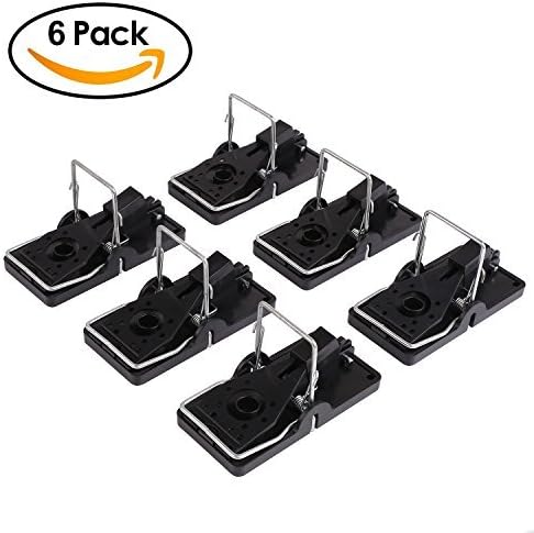 HUX EYE Mouse Trap, Snap Mice Trap That Works, Reusable Rodent Catcher, Humane Pest Control for Indoor and Outdoor Use, Pack of 6