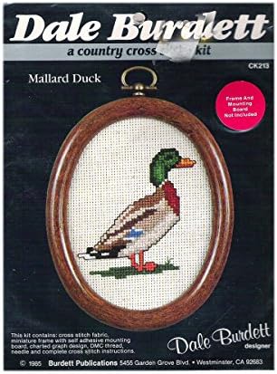 1985 Dale Burdett A Country Cross Stitch Mallard Duck Kit No. CK213