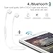 Bluetooth Headphones,Belog Wireless Headphones Bluetooth 4.1 Earbuds with Mic Sport Stereo Headset for iPhone 10 / 8 / 8 Plus / 7 / 7 Plus / Samsung S8 / S7 / Note 8 / LG V30