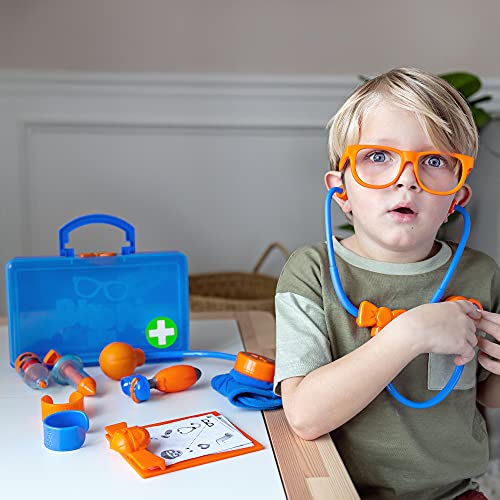 Blippi Doctor Playset Stethoscope, Glasses, Blood Pressure Arm Band