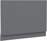 AURORA 700mm End Bath Panel Grey Gloss 18mm MDF Wooden Plinth Easy Cut view 2