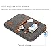 DOMISO 10 Inch Laptop Sleeve Canvas Notebook with Zipper Tablet Pouch Cover 3 Layer Protection Bag 2 Pockets Case for 12