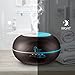 EXTENDED FAMILY 300ml Cool Mist Humidifier Ultrasonic Aroma Essential Oil Diffuser-Wood Grain