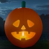ANIMAT3D Inflatable Jabberin' Jack 5 Foot Tall Talking Animated Pumpkin with 56 Inch HD Screen and Built in Projector + Speaker Includes 80 Minutes of Content