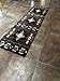 Southwest Native American Runner Area Rug Chocolate Design C318 (2 Feet X 7 Feet )