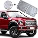 Shade-It Car Windshield Sun Shade Durable 210T Polyester Heat Block UV Protection Sunshades - Sunlight Blocker Reflective Sun Visor Car Window Shade Easy Storage Sunshade Vehicle Accessories (X-Large)