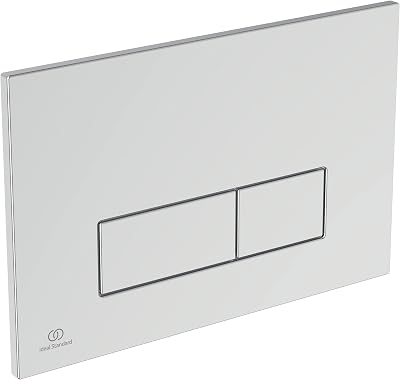 Ideal Standard Oleas Toilet Flush Plate Dual Flush Chrome Square 234x8.5x154 mm