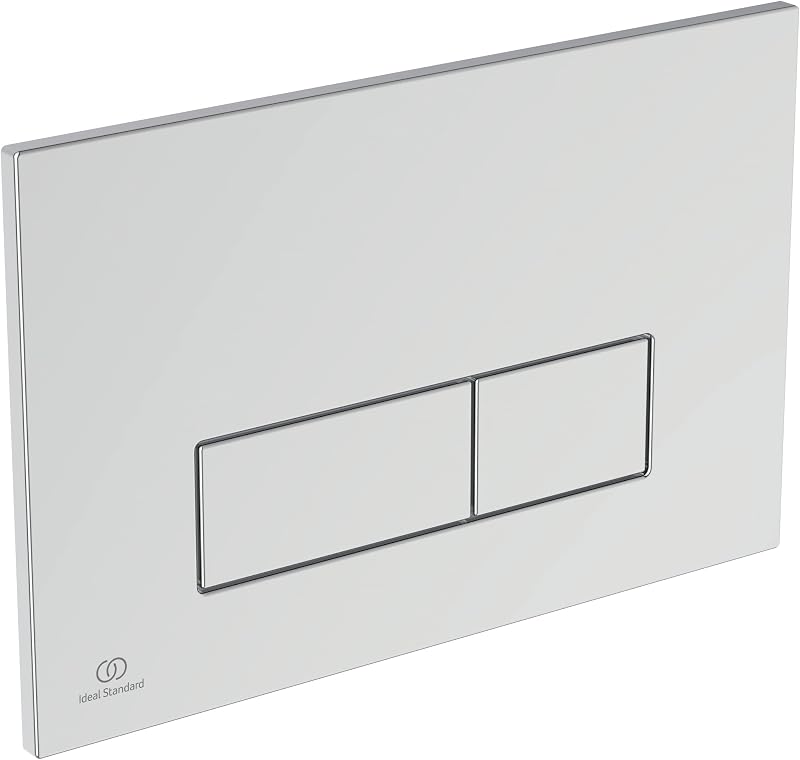 Ideal Standard Oleas Toilet Flush Plate Dual Flush Chrome Square 234x8.5x154 mm
