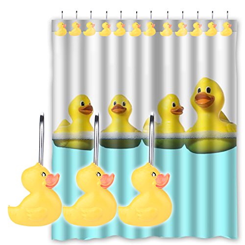 AGPTEK 12 PCS Fashion Decorative Home Shower Curtain Hooks Yellow Duck Pricepulse