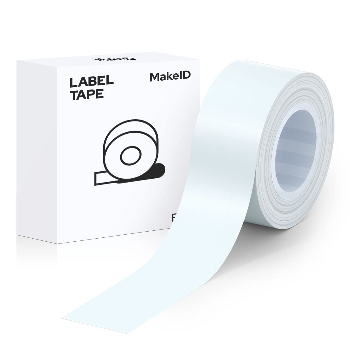 MakeID Label Makers L1 Q1 Refills Waterproof Laminated Custom Stickers Office Labels Replacement 0.63" x 13' (16mm x 4m)