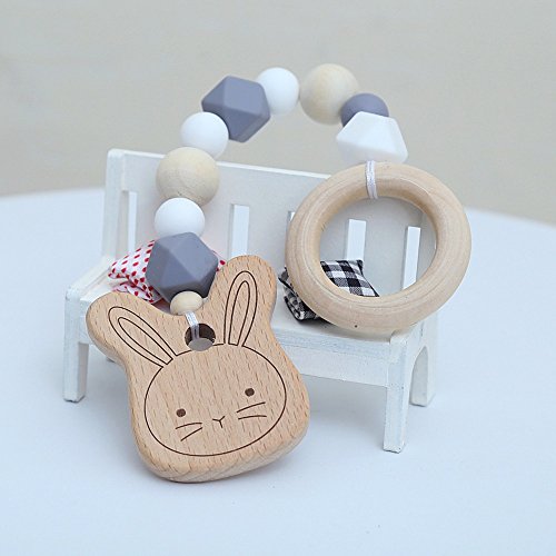 Wall of Dragon Baby Rattle Toys Animal Wooden Rattle Ring Natural Wood Beads Play Gym Toy Stroller Toys Hanging Mobile Crib Newborn Infant Gift - Thumbnail 6