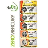 CR2016 3V Micro Lithium Coin Lithium Cell Battery 2016. Genuine KEYKO ® - 5 pcs Pack (1 Blister)