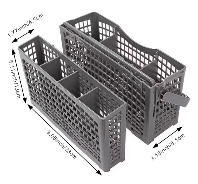 Dishwasher Silverware Replacement Basket - Utensil/Cutlery Basket - Compatible with Bosch, Maytag, Kenmore, Whirlpool, KitchenAid, LG, Samsung, Frigidaire, GE