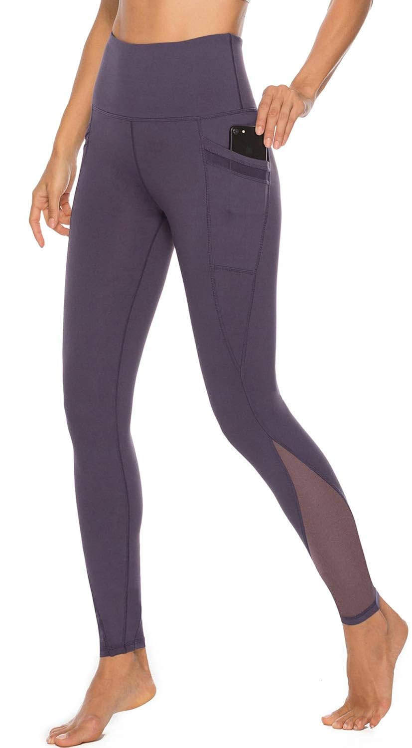 Persit Womens Mesh Yoga Pants with 2 