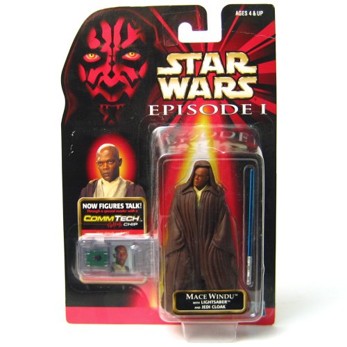 Star Wars Episode I: The Phantom Menace, Mace Windu (Jedi Cloak) Action Figure, 3.75 Inches