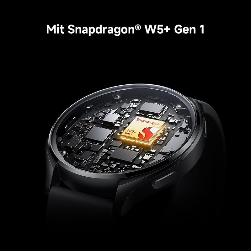 Watch 2 Smartwatch, 1,43" AMOLED Display mit Always-On-Funktion, Schlaf-, Puls- und Sport-Tracking, Wear OS by Google, Silber