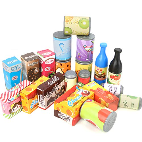 image for WOSTOO Play Food Set, 139 Pieces Play Kitchen Set for Kids, Pretend Fo