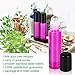Fiery Youth Rose Glass Essential Oil Roller Bottles ,Useful for Aromatherapy PerfumesAand Lip Balms, 6 Bottle Set,10ml，Glass Roll on Bottle (0.5 ml Dropper included)