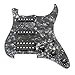 ammoon 3-ply SSH Loaded Prewired Humbucker Pickguard Pickups Set for Strat ST Electric Guitar Black Pearl