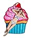 BigMouth Inc Giant Pink Frosted Cupcake Beach Blanket, Oversized Beach Towel, Ulta-Soft Microfiber Towel, 5 Feet Wide, Washing Machine Friendly