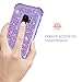 LONTECT Compatible Galaxy S9 Plus Case Luxury Glitter Sparkle Bling Heavy Duty Hybrid Sturdy High Impact Shockproof Protective Cover Case for Samsung Galaxy S9 Plus - Shiny Purple