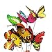 50 pcs Garden Butterfly Stakes Decorative Outdoor Yard Planter Patio Christmas Supplies Garden Ornaments (multicolor)