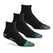 Prince Men's Performance Plus Quarter, Black Assortment, Sock Size: 10-13/Shoe Size:9-11