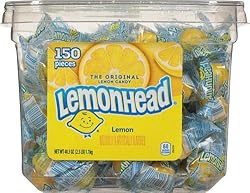 Lemonhead Hard Lemon Candy, Individually Wrapped