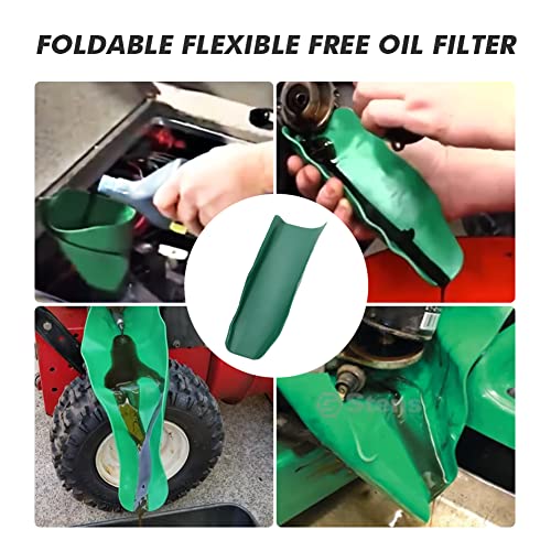 MOTOQUEEN Flexible Draining Tool Oil Funnel Foldable Drainage Oil Guide